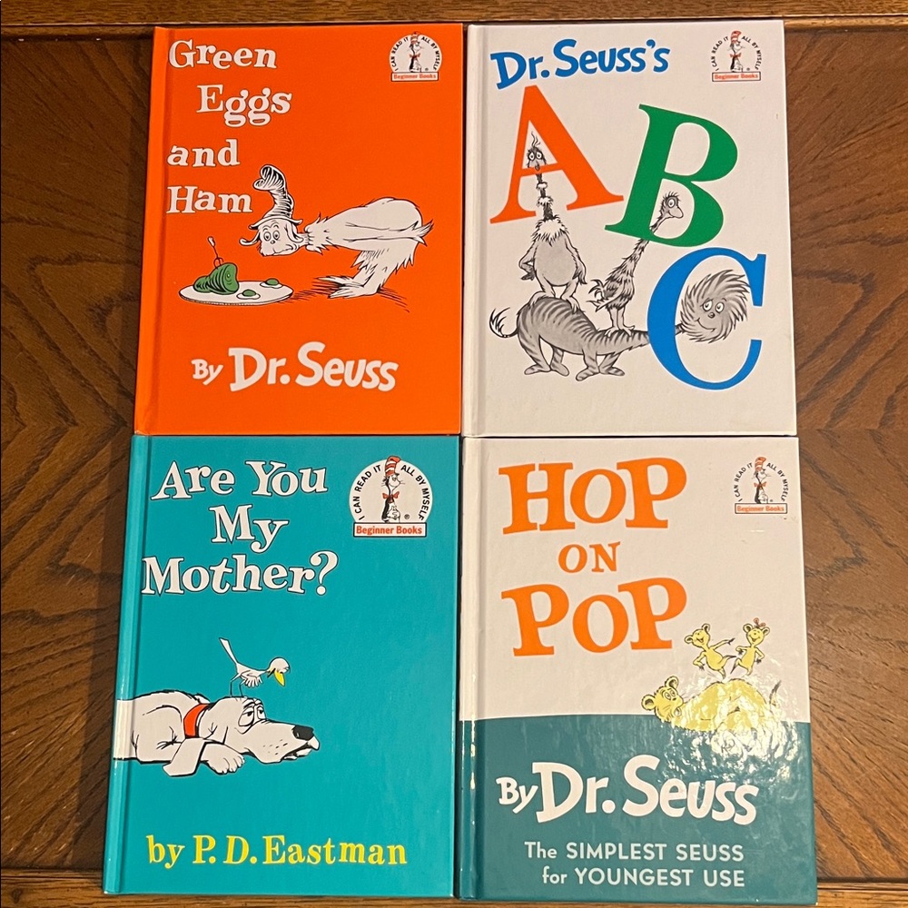 Dr. Seuss Beginner books for kids | set of 4 classic hardcover books